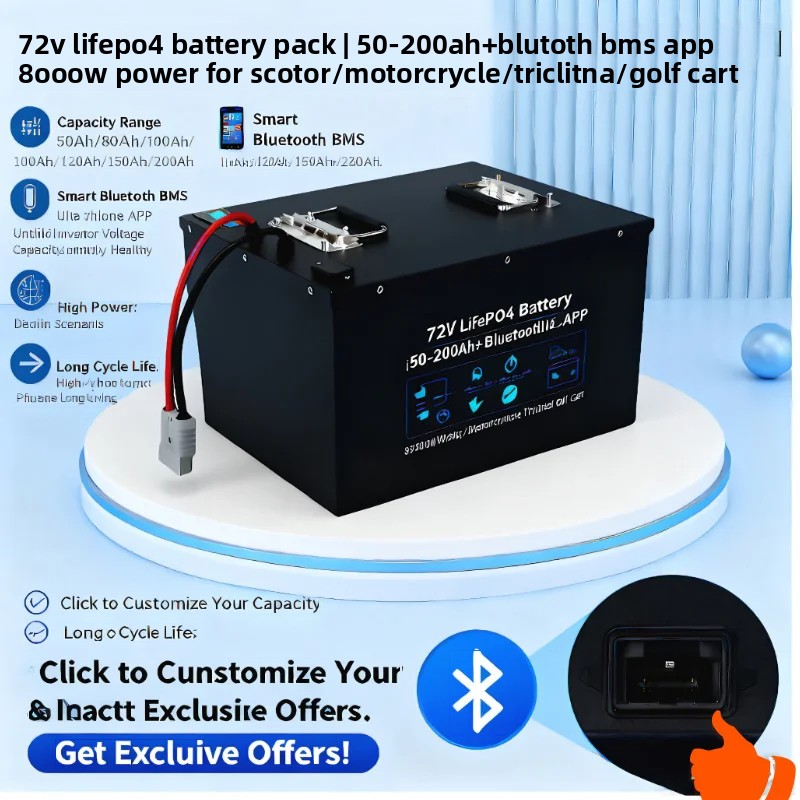 72V 60Ah Lifepo4 Battery Pack - 72V LiFePO4 Pil Paketi 50Ah-200Ah |