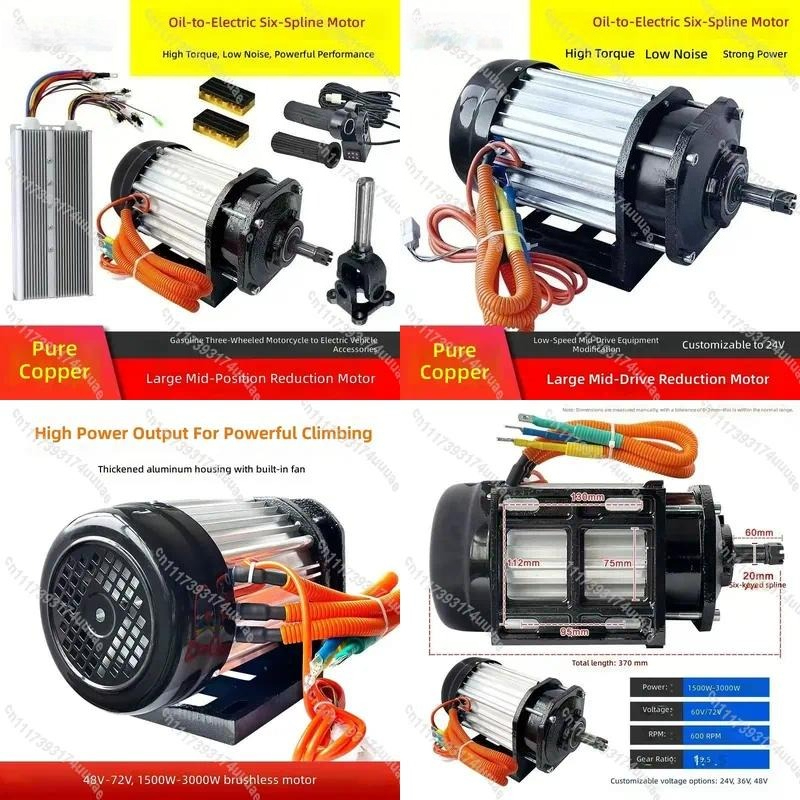 Electric Motorcycle Conversion Kit 72V - Motosiklet Elektrik Dönüşüm Kiti 72V 3000W